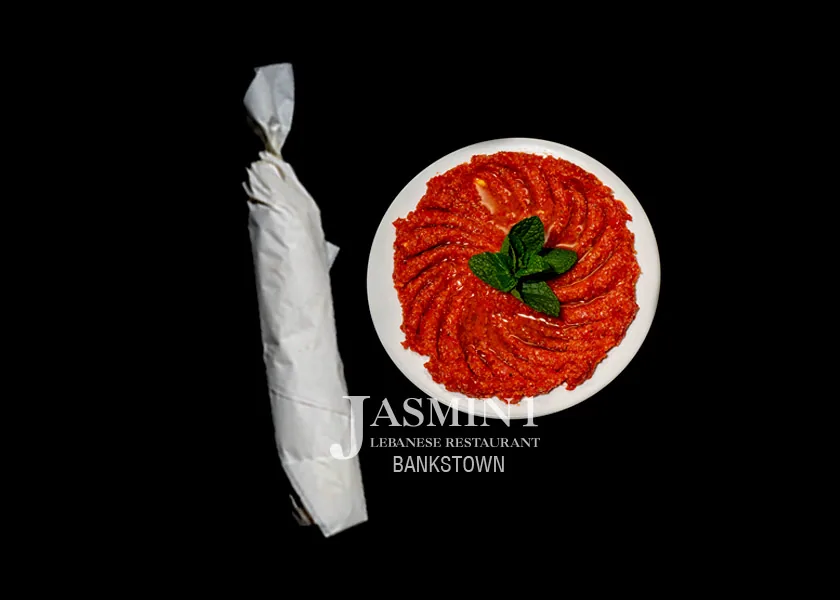 Raw Kibbeh Wrap at Jasmin 1 Bankstown