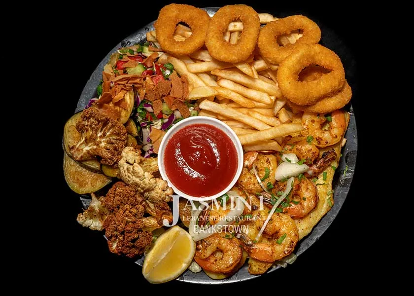 Seafood Mixed Plate at Jasmin 1 Bankstown