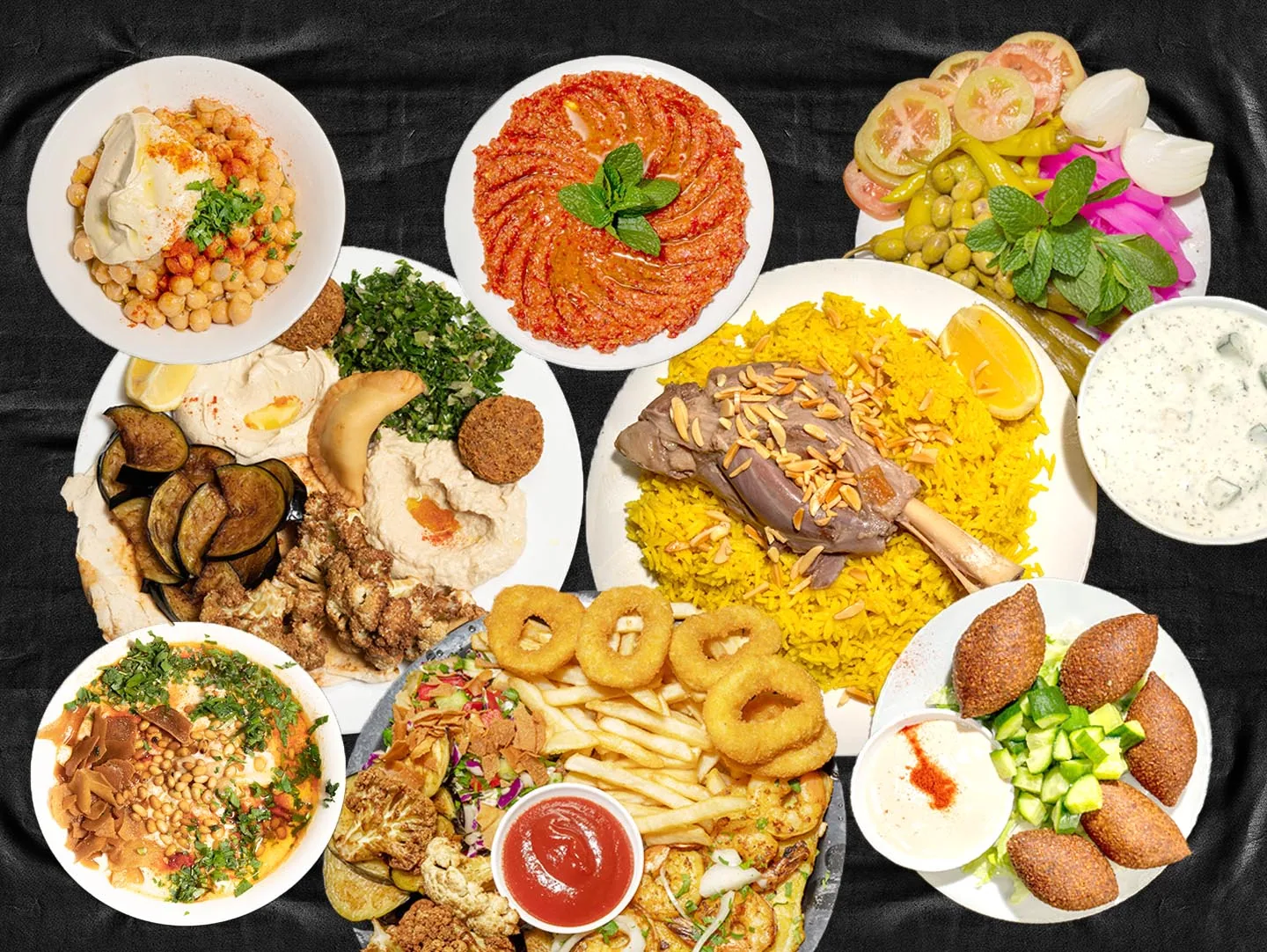 Jasmin 1 Bankstown Lebanese food spread